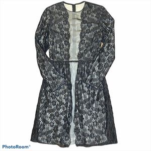 Mary McFadden collection Lace Silk Dress